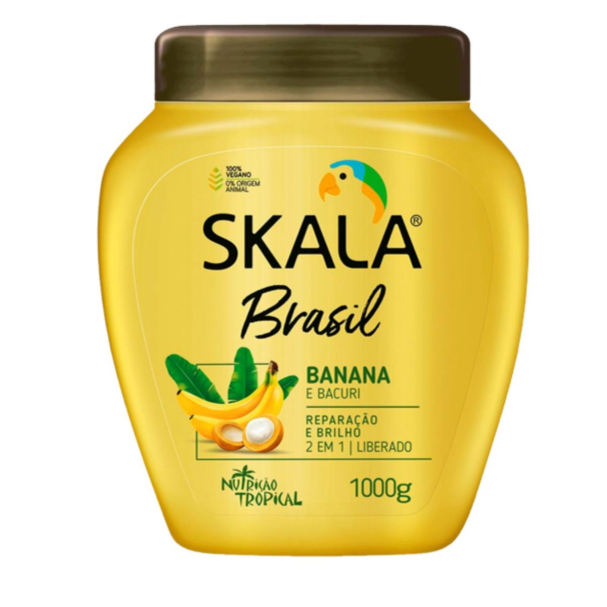 SKALA - Mascara Capilar Skala Banana y Bacauri 1000ml  Reduce el Frizz Nutre