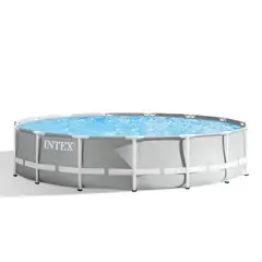 INTEX - Piscina Estructural Redonda Prism Frame, 457x107 cm, 14.614 L