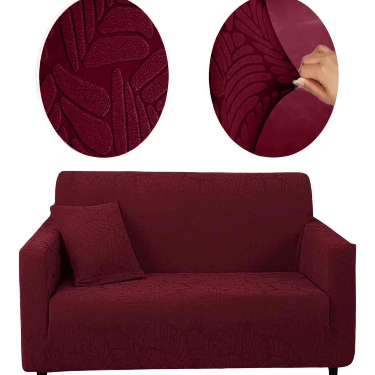 GENERICO - Funda Sofá 3 Cuerpos Texturizada Ajustable