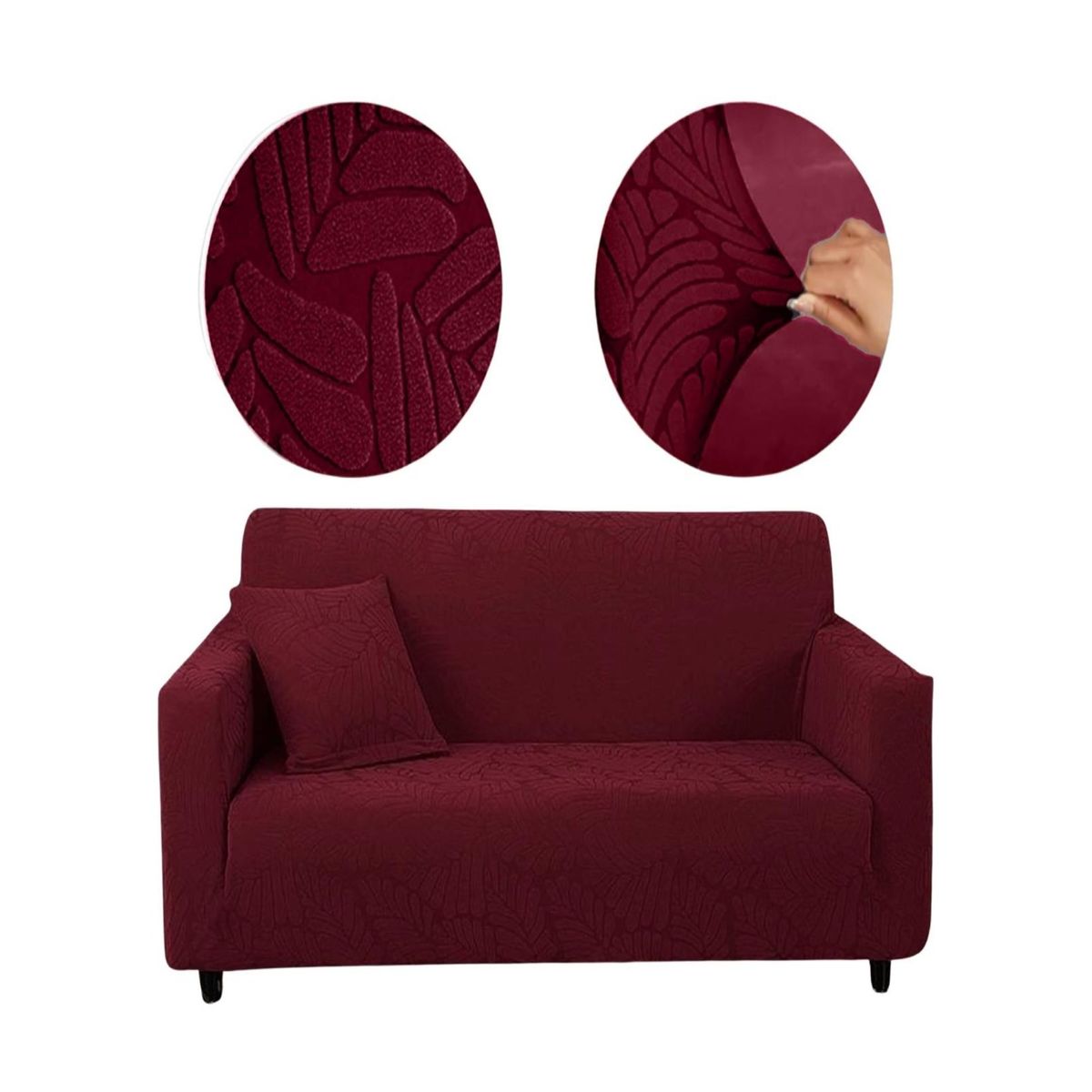 GENERICO - Funda Sofá 3 Cuerpos Texturizada Ajustable