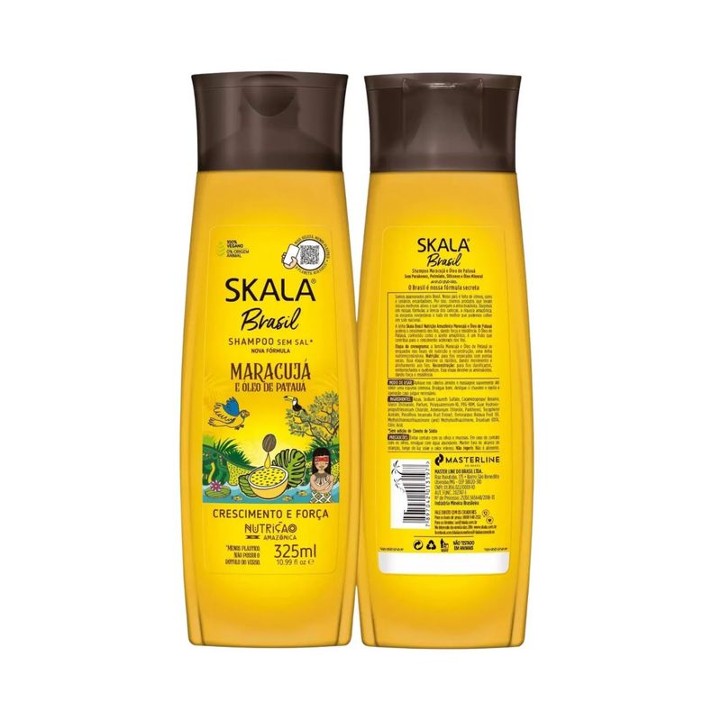 SKALA - Shampoo Skala Maracuya y Aceite de Patua 325ml Crecimiento y Fuerza
