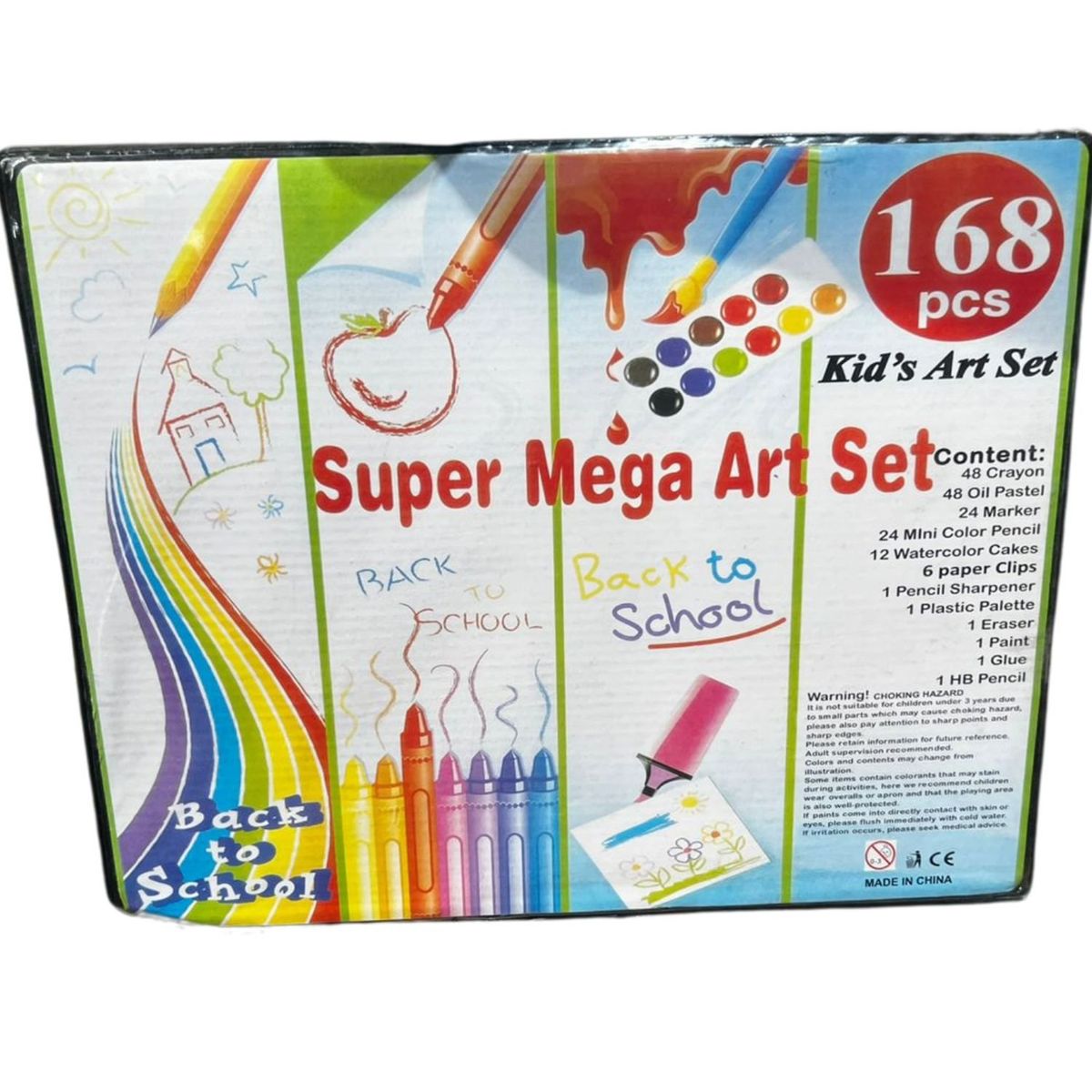 GENERICO - Maleta Set Lapices Plumones Crayones De Colores 168 Pcs