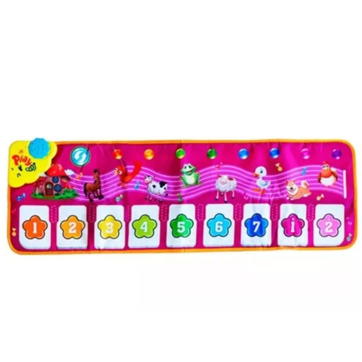 GENERICO - Alfombra Musical Piano Juega Aprende Animalitos Morado