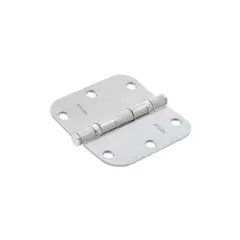 GENERICO - 3 Bisagra con rodamientos Stärk Design de 3x3 canto redondo Níquel satin