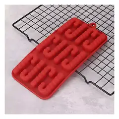 GENERICO - Moldes De Chocolate Moldes Baston Navideño Silicona