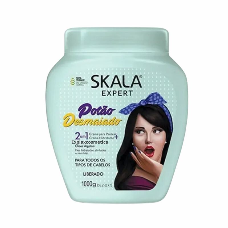SKALA - Mascara Capilar Potao Desmayado 1000ml Skala Hidrata Crespos