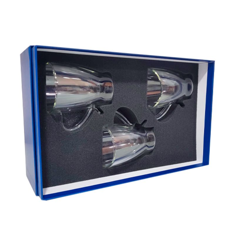 PERFECT CLASS - Set 3 Tazas Cafe 300ml Doble Pared