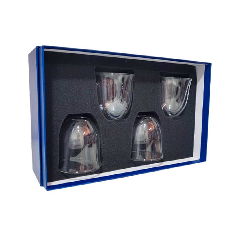 PERFECT CLASS - Set 4 Vasos 250ml Doble Pared