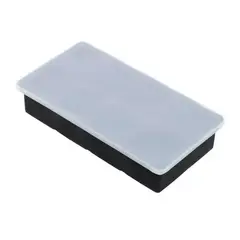 GENERAL TIRE - Cubetera Hielera Molde Silicona 8 Cubos Grandes Con Tapa