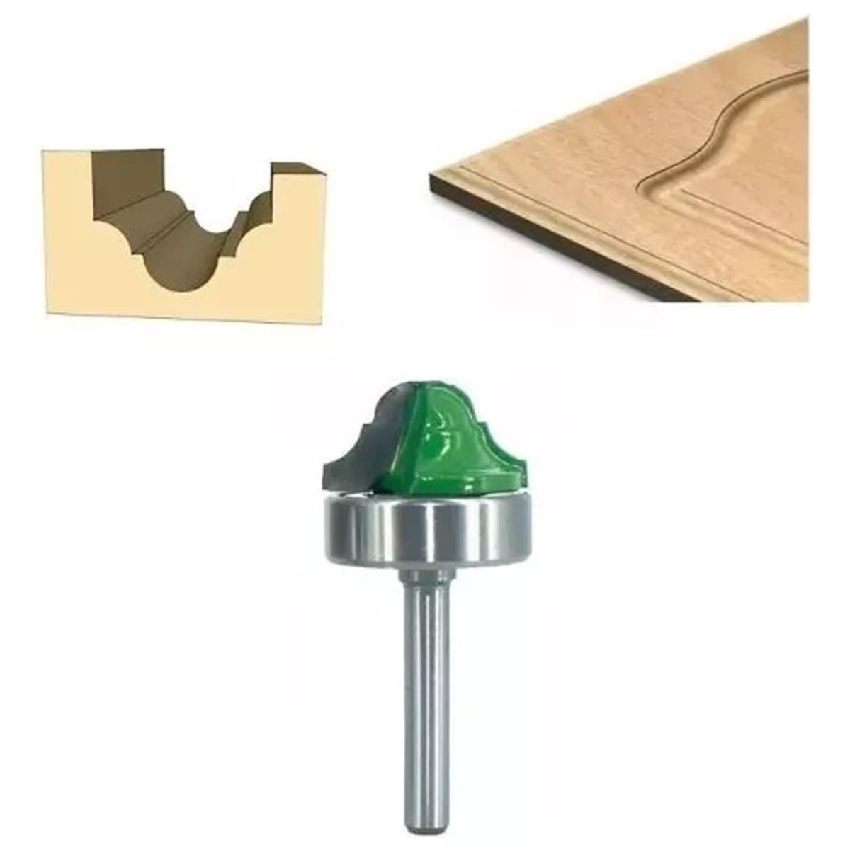 GENERICO - Fresa Madera Moldura Tablero Toma ¼ x 28 mm