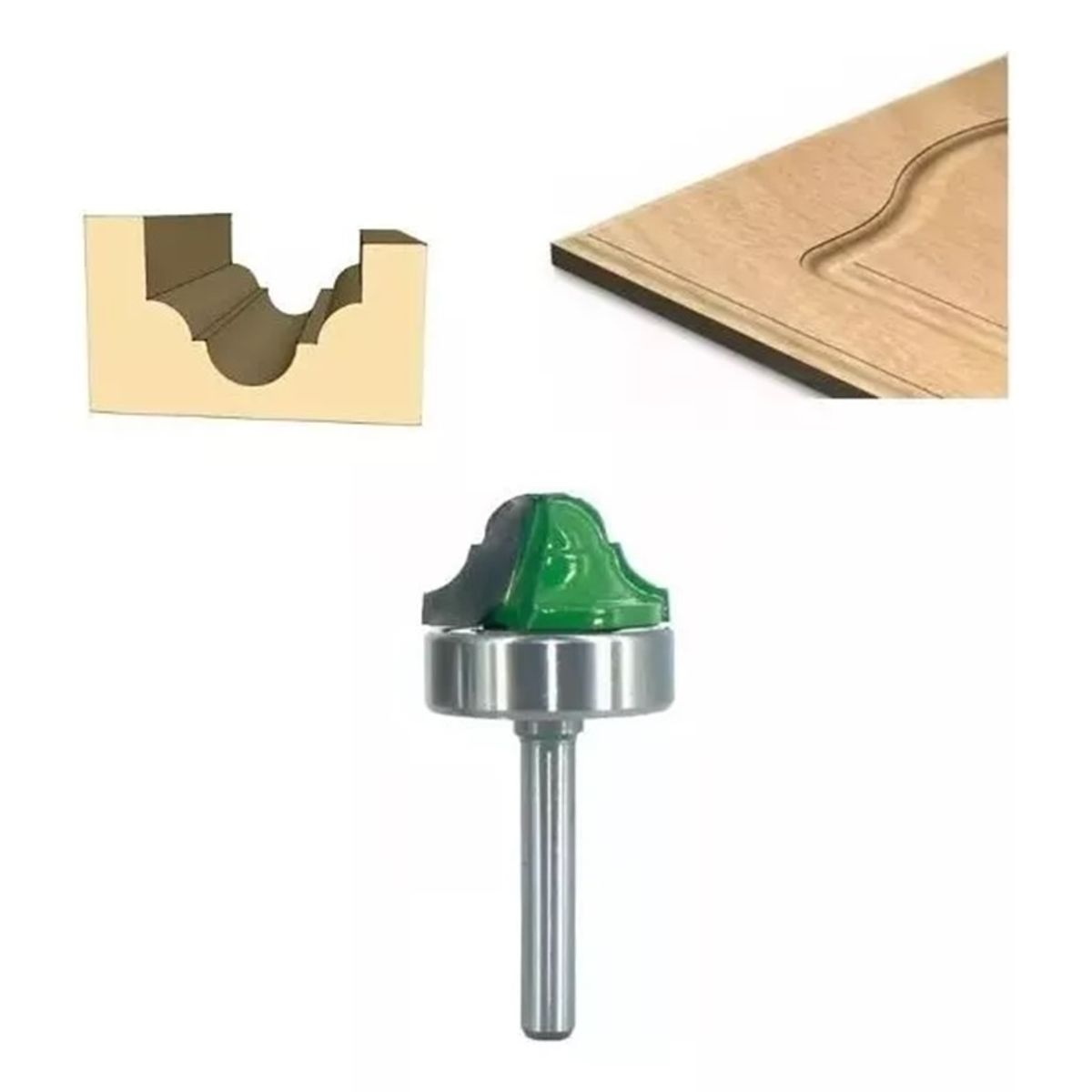 GENERICO - Fresa Madera Moldura Tablero Toma ¼ x 28 mm