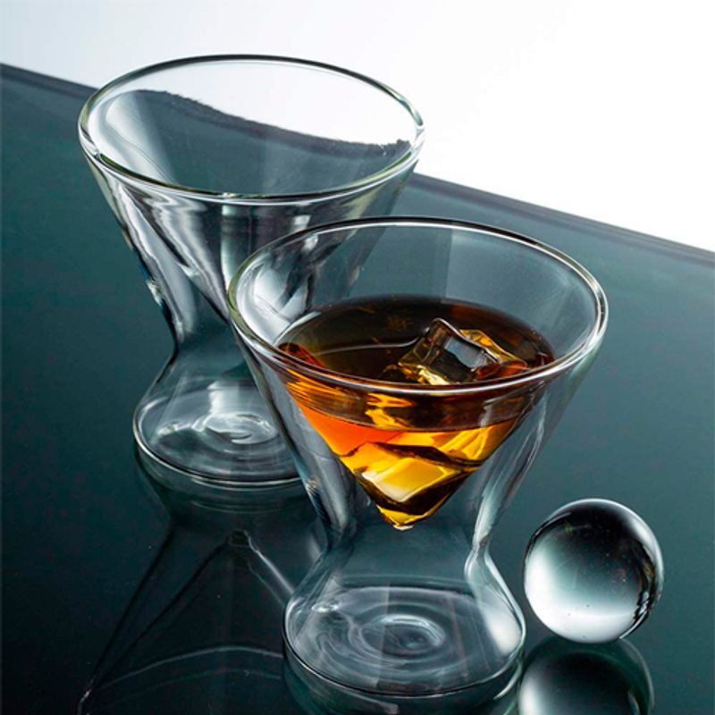 PERFECT CLASS - Set 4 Vasos Pisco Sour Doble Pared 100ml