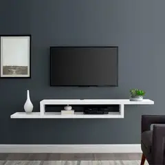 GENERICO - Racks Flotante para TV de 42 a 55 pulgadas, color blanco