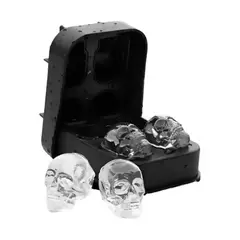 GENERICO - Cubeta De Hielo Silicona Cubetas Hielo Calavera Silicona