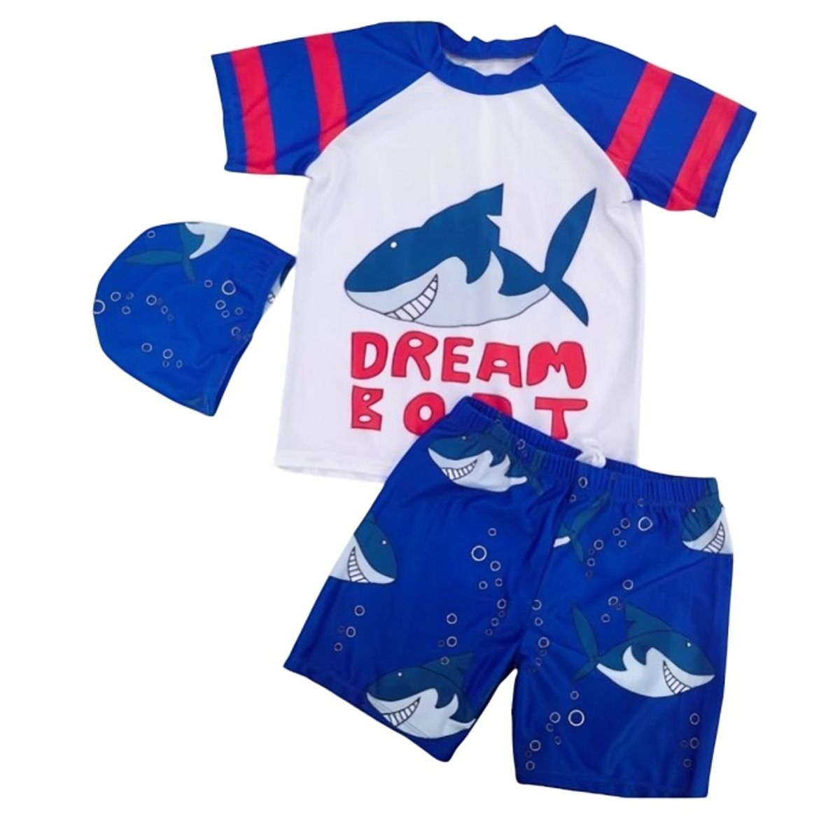 KIBOU - Traje De Baño Bañador De 3 Piezas Para Niños