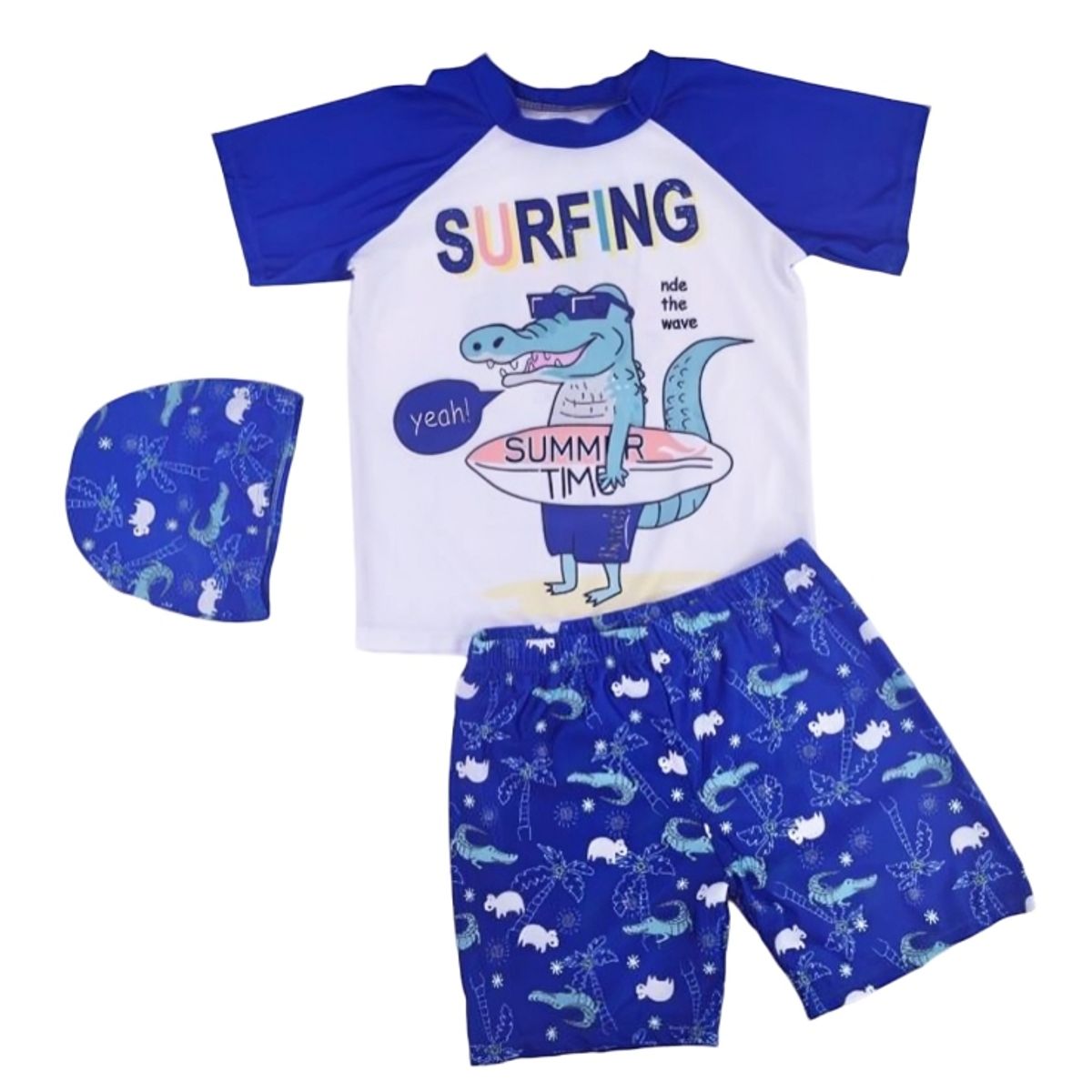 KIBOU - Traje De Baño Bañador De 3 Piezas Para Niños