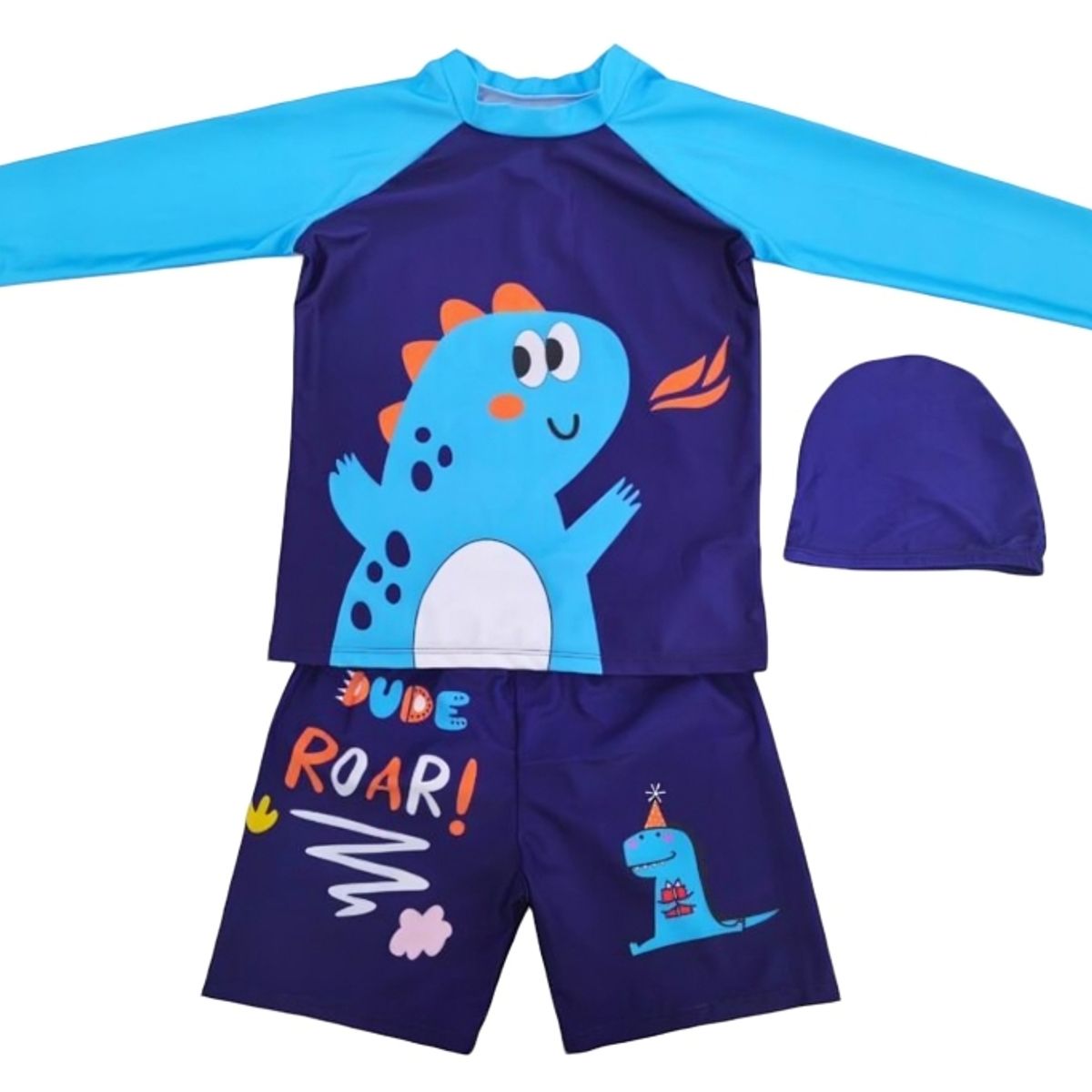 KIBOU - Traje De Baño Bañador De 3 Piezas Para Niños