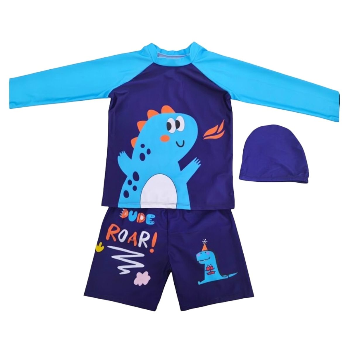 KIBOU - Traje De Baño Bañador De 3 Piezas Para Niños