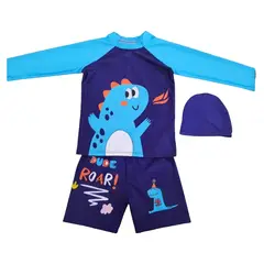 KIBOU - Traje De Baño Bañador De 3 Piezas Para Niños