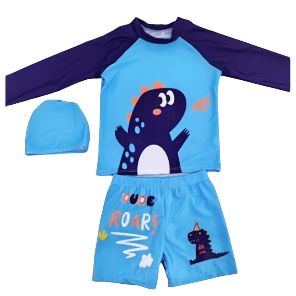 KIBOU - Traje De Baño Bañador De 3 Piezas Para Niños