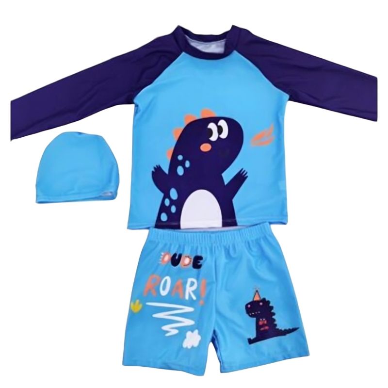 BOSSY - Traje De Baño Bañador De 3 Piezas Para Niños