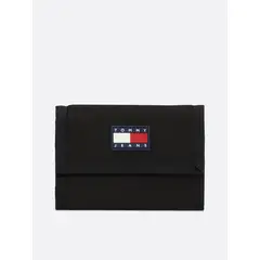 TOMMY HILFIGER - Billetera Trifold Con Logo Negro