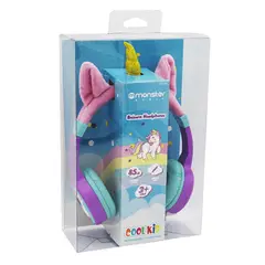MONSTER AUDIO - Audifonos Over Ear para Niños CoolKid Unicorn Purpura