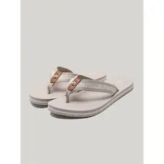 TOMMY HILFIGER - Sandalias Planas Con Logo Verde