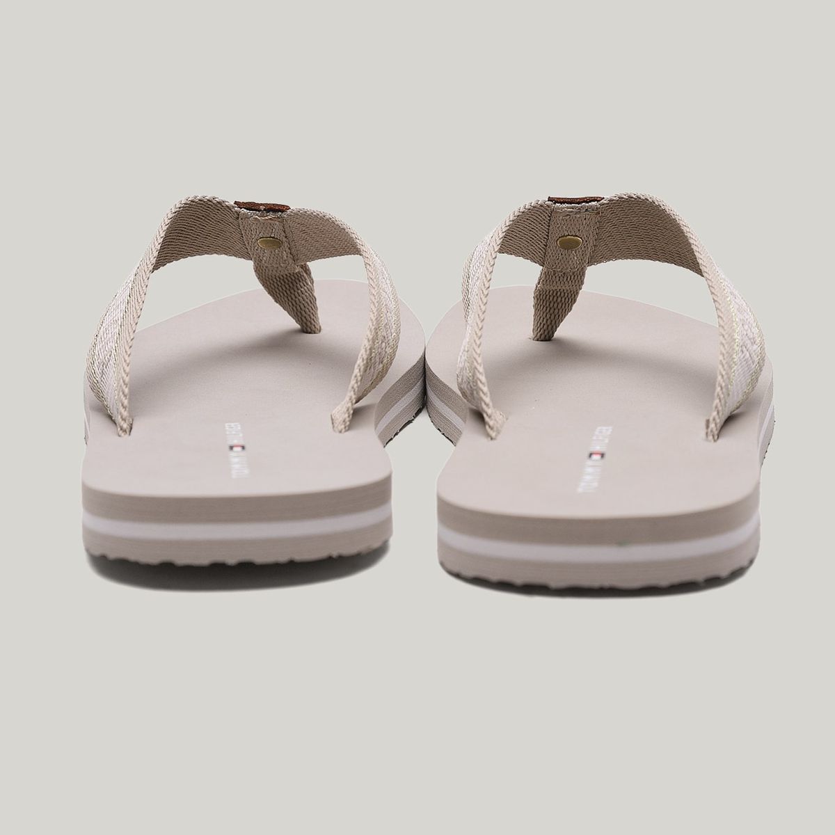 TOMMY HILFIGER - Sandalias Planas Con Logo Verde Tommy Hilfiger