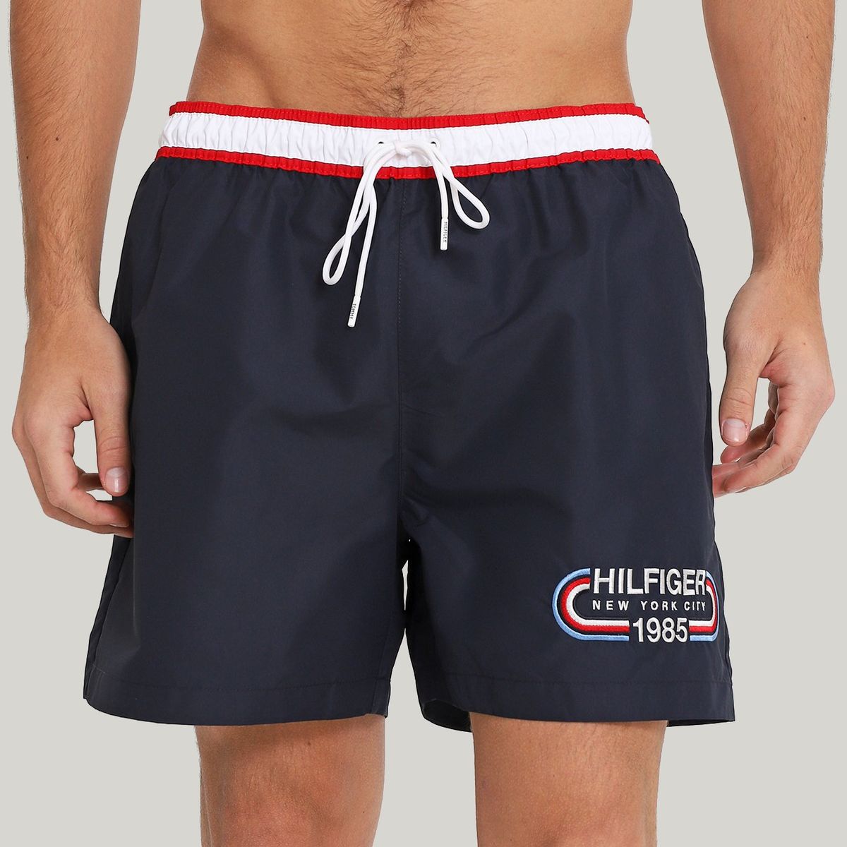 TOMMY HILFIGER - Traje De Baño Con Cordón Ajustable Azul Tommy Hilfiger