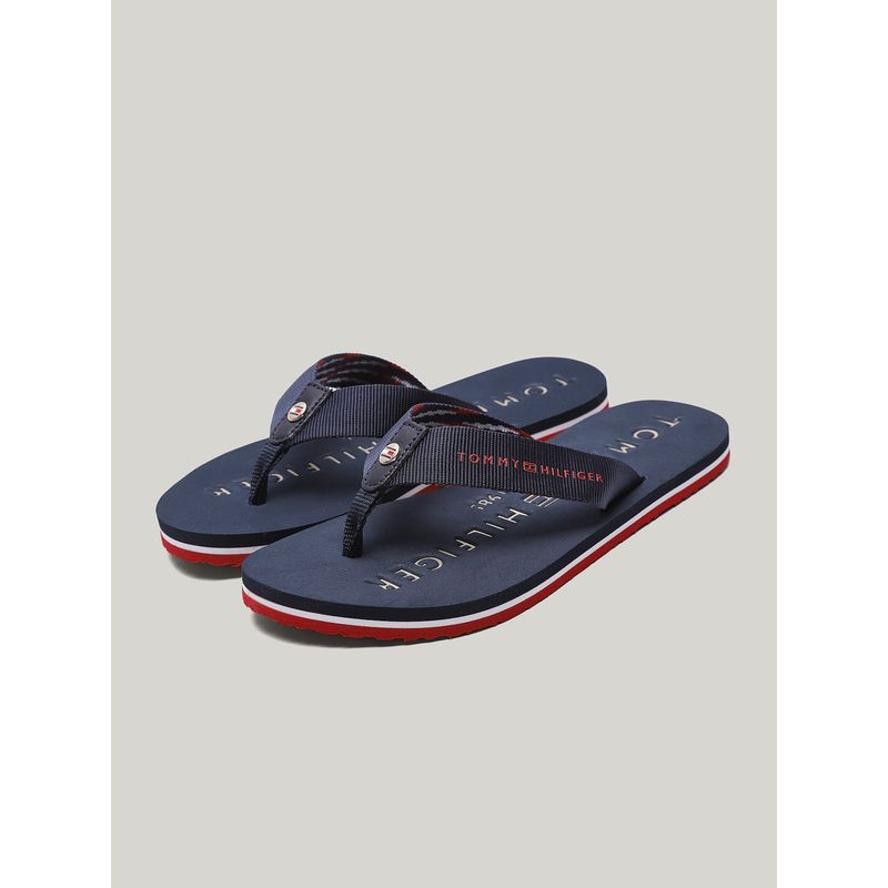 TOMMY HILFIGER - Sandalias Con Logo Solid Azul Tommy Hilfiger