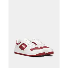 TOMMY HILFIGER - Zapatillas Basket Retro De Cuero Multicolor