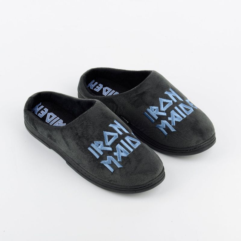 IRON MAIDEN - Pantufla Hombre Skull Gris Iron Maiden