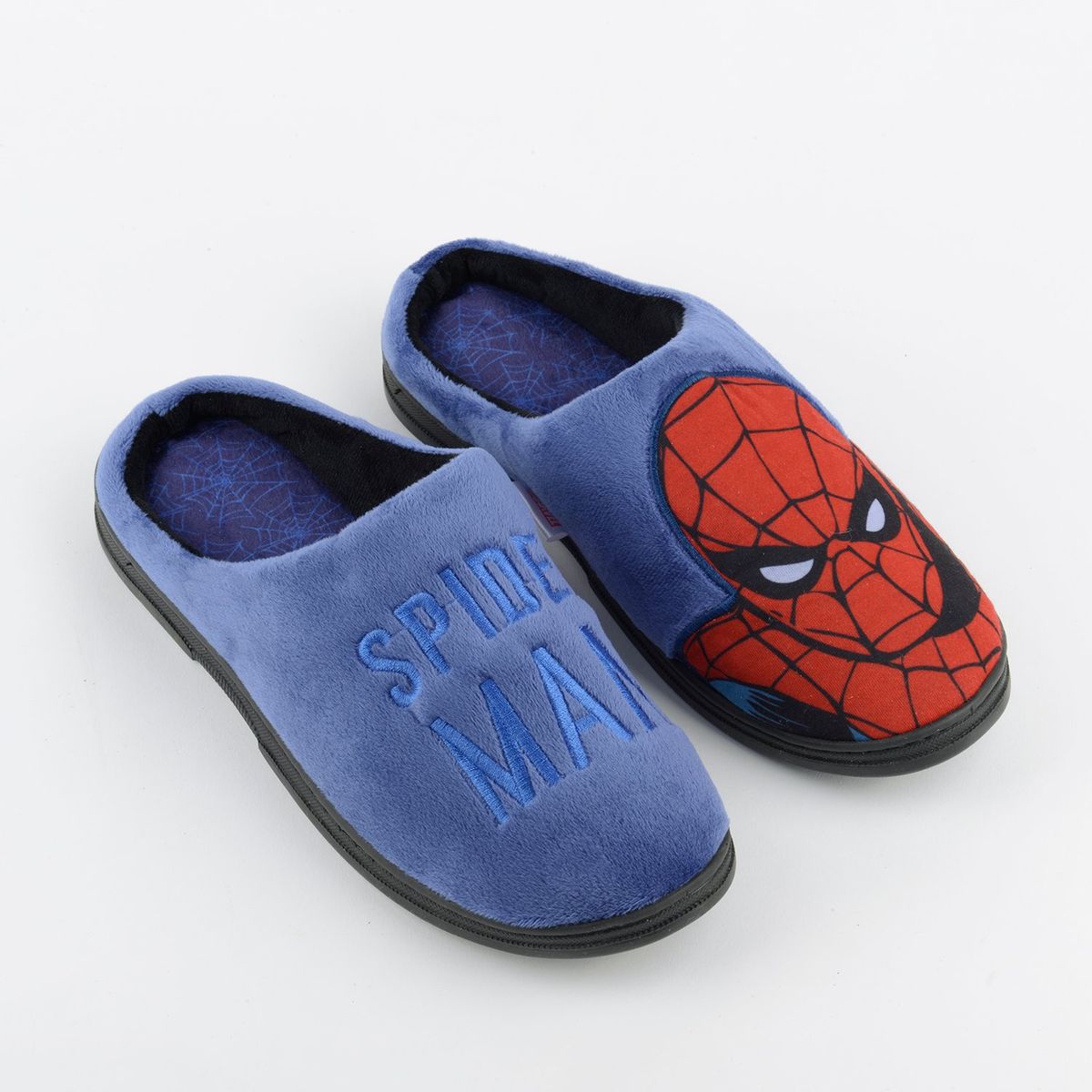 MARVEL - Pantufla Hombre Saltando Azul Spiderman Marvel