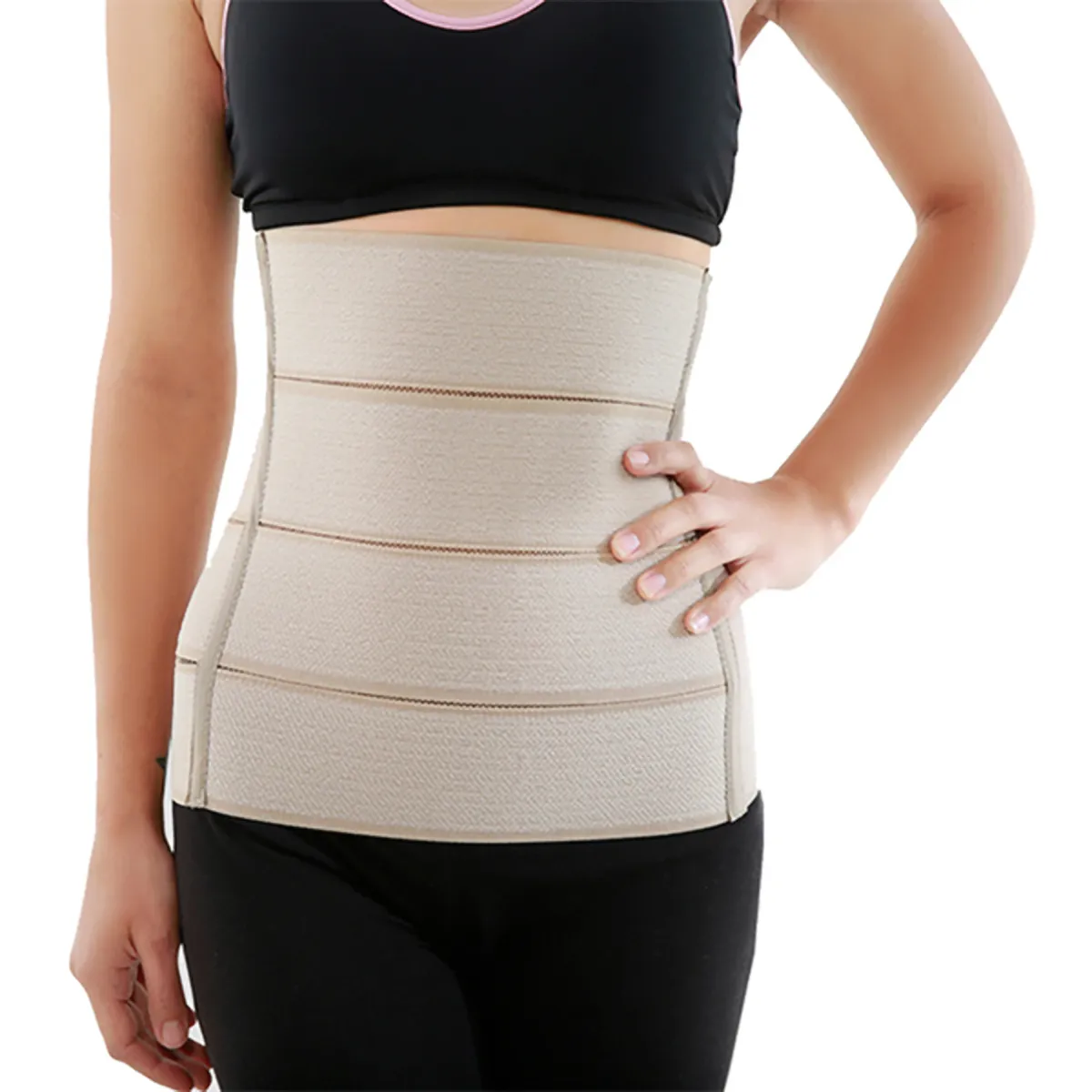 BLUNDING - Faja Abdominal Con Protección Post Operatoria 4 Bandas - Talla XL