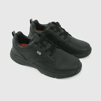 Zapato Escolar Negro de Cuero con Cordón