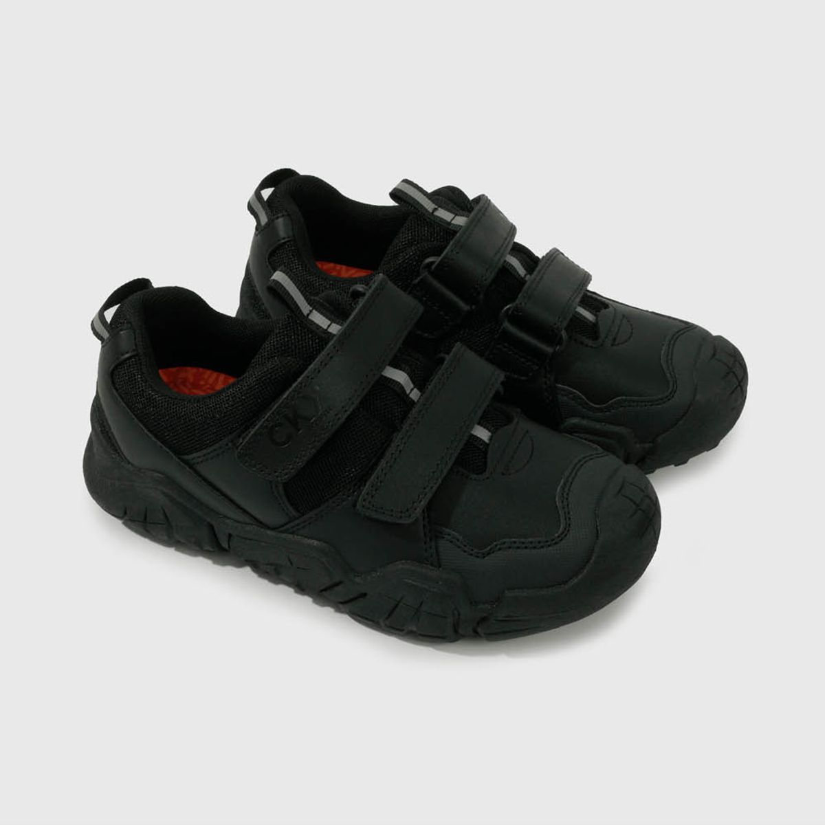 COLLOKY - Zapato Escolar Negro con Velcro