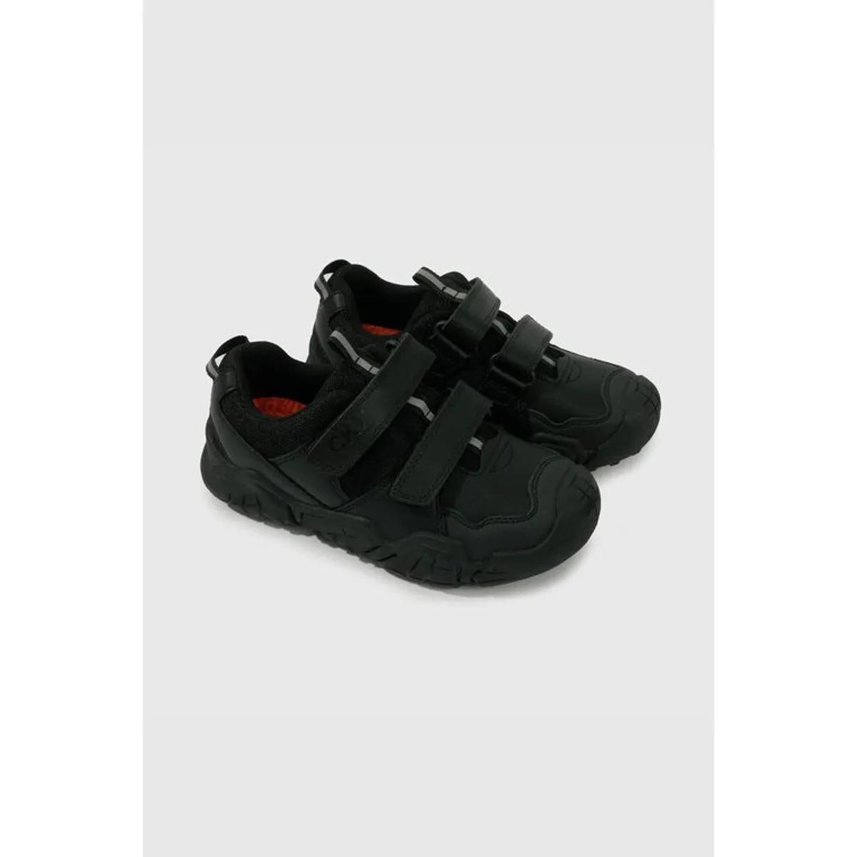 COLLOKY - Zapato Escolar Negro con Velcro