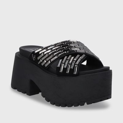Imagen 2 del producto Sandalia Mujer Negra Plataforma 1567C