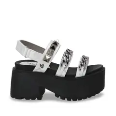 GOTTA - Sandalia Mujer Plateada Plataforma 15675