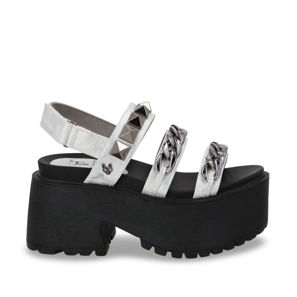 GOTTA - Sandalia Mujer Plateada Plataforma 15675 Gotta