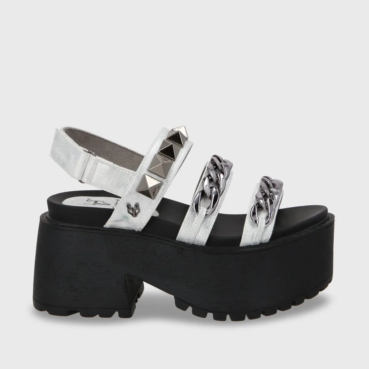 GOTTA - Sandalia Mujer Plateada Plataforma 15675 Gotta