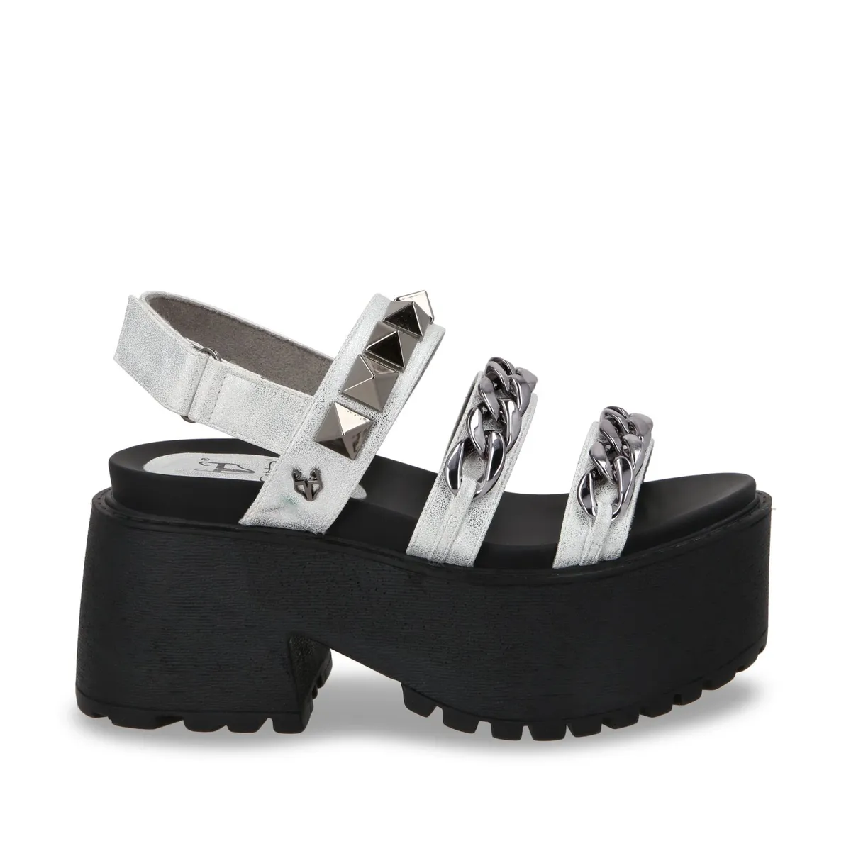 GOTTA - Sandalia Mujer Plateada Plataforma 15675 Gotta