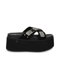 GOTTA - Sandalia Mujer Negra Plataforma 35187