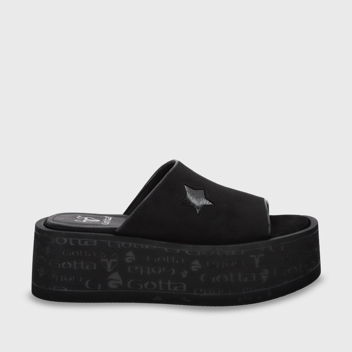 GOTTA - Sandalia Mujer Negra Plataforma 55930 Gotta