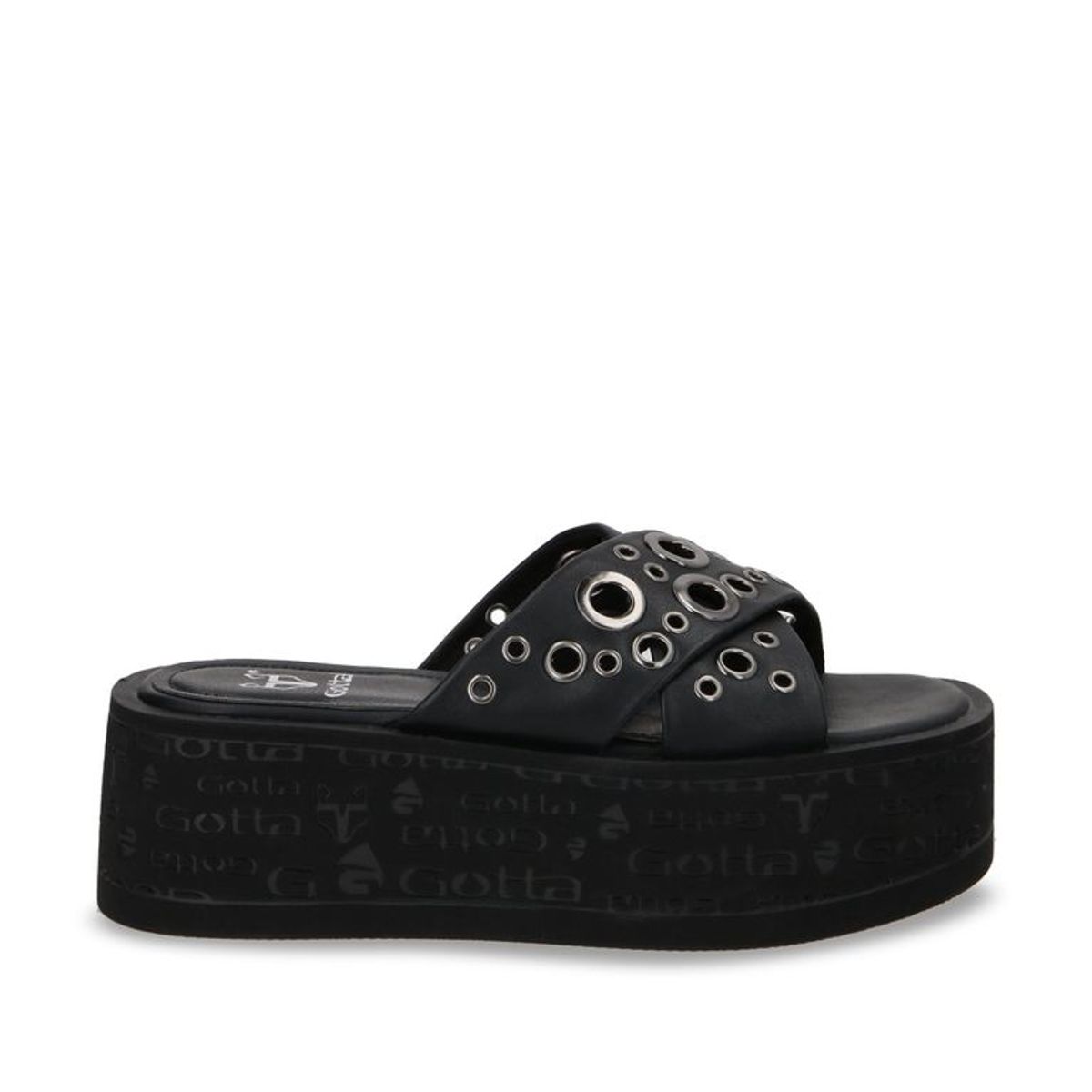 GOTTA - Sandalia Plataforma Negro Mujer 55931