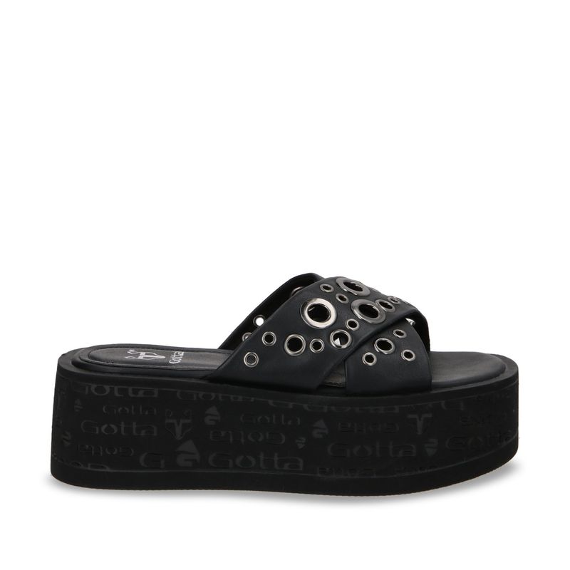 GOTTA - Sandalia Mujer Negra Plataforma 55931 Gotta