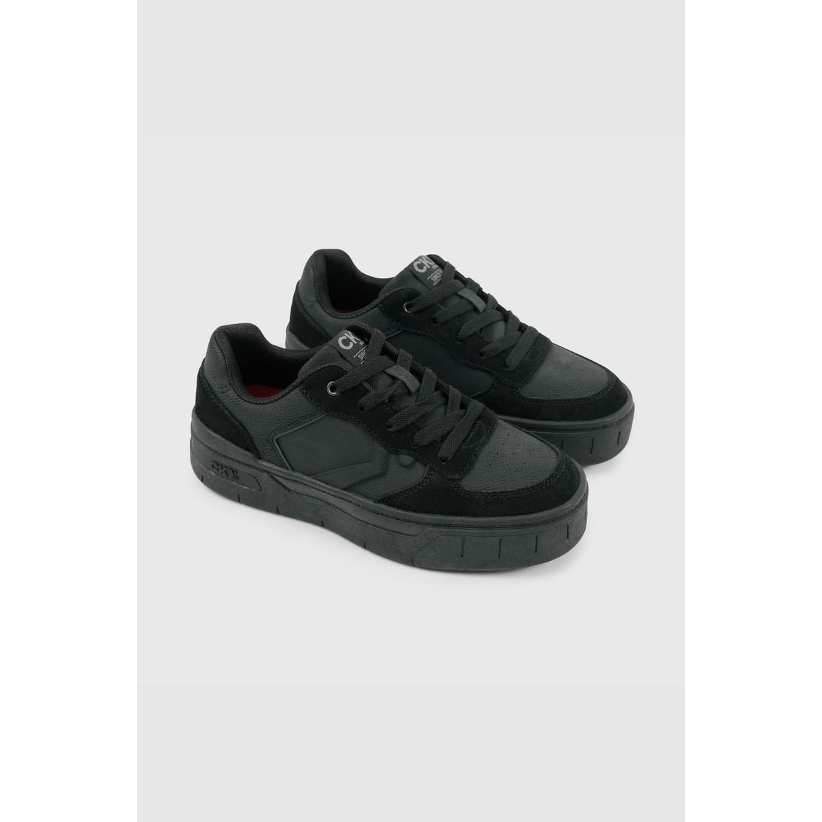 COLLOKY - Zapatillas Escolar Negra con Plataforma Niña 34 al 41