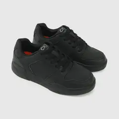 COLLOKY - Zapatilla Escolar Negra con Cordón para niño
