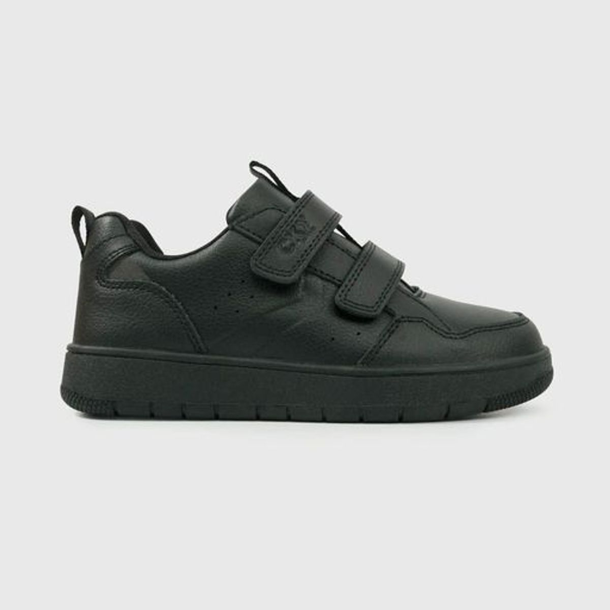 COLLOKY - Zapatilla Escolar Negra con Velcro Unisex Junior